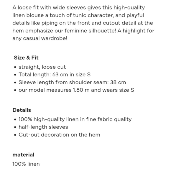 Italy 0039 Linen V-neck Tunic - XS - Picture 8 of 11